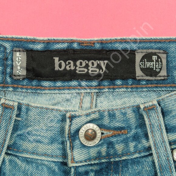 Vintage Levis SilverTab Jeans Mens 30 Blue Baggy Loose USA 90s - Picture 7 of 8